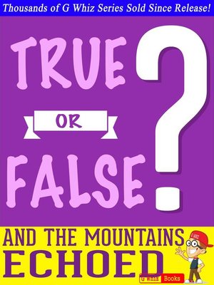 cover image of And the Mountains Echoed- True or False?